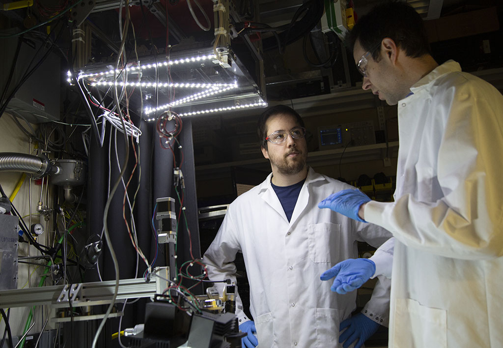 Professor John Hart with graduate student David Griggs