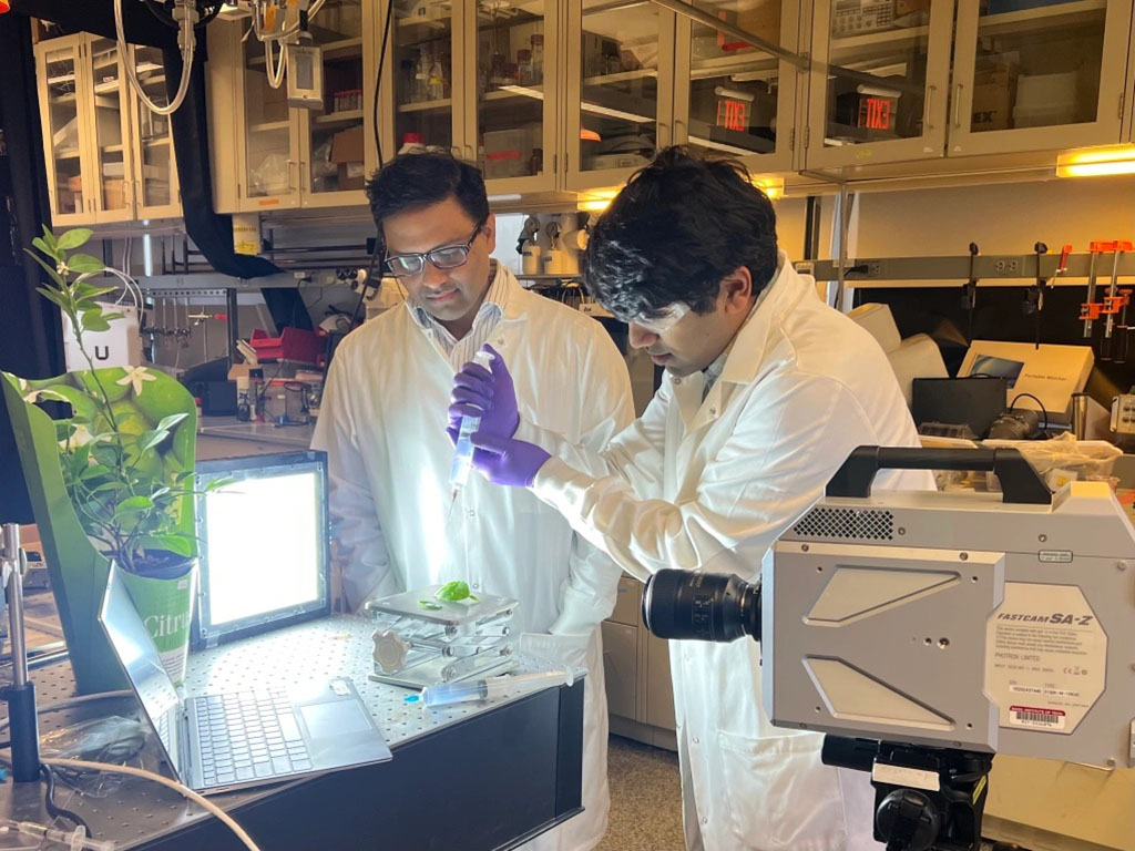 Kripa and Vishnu in the lab