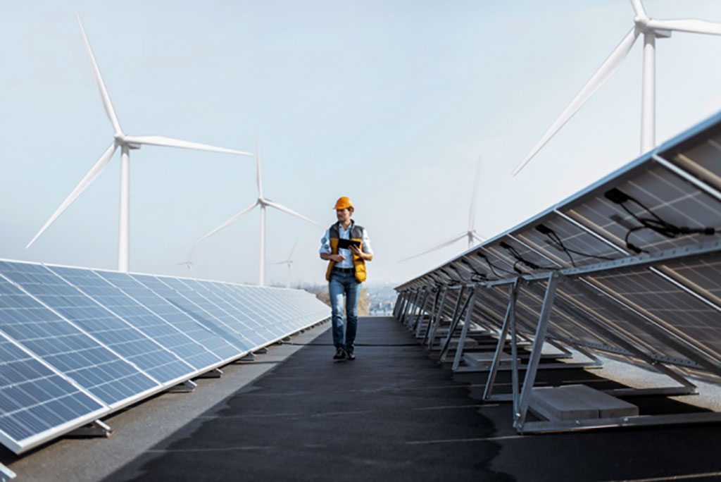 stock photo of solar panels