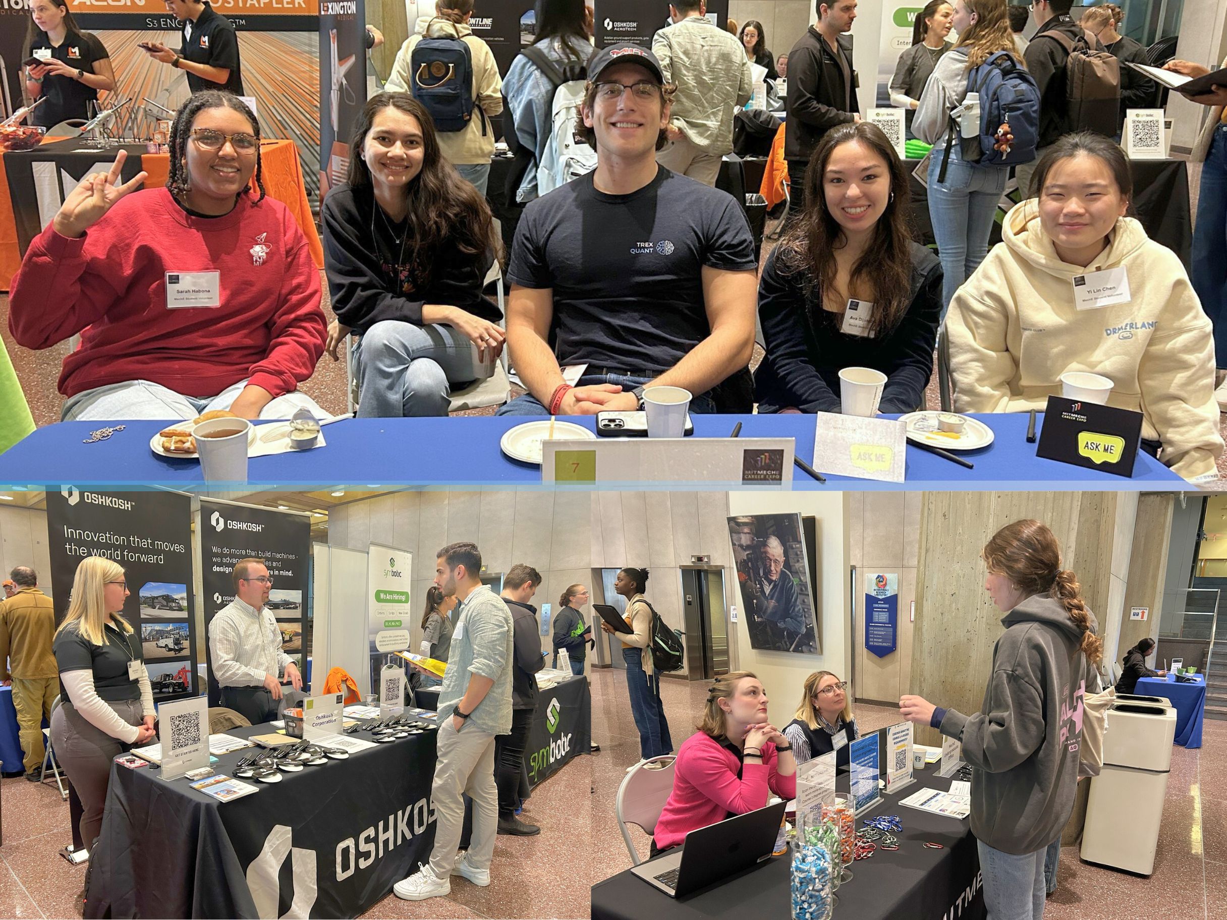 Students meet with company representatives at the fall 2024 Career Expo.