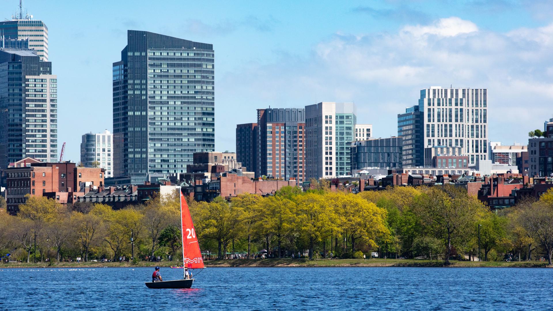 On May 11, a boat donated by MechE alumna and chair of the MIT Corporation Diane Greene SM ’78, was christened the “Chrys Chryssostomidis” in honor of Professor Chryssostomos Chryssostomidis. Greene and Chryssostomidis celebrated alongside members of the MIT community in a boat naming ceremony at the MIT Sailing Pavilion. 